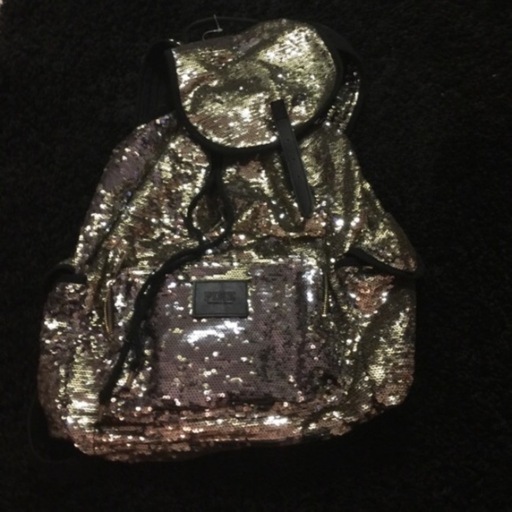 Victoria Secret Limited Edition Gold Sequin Bag